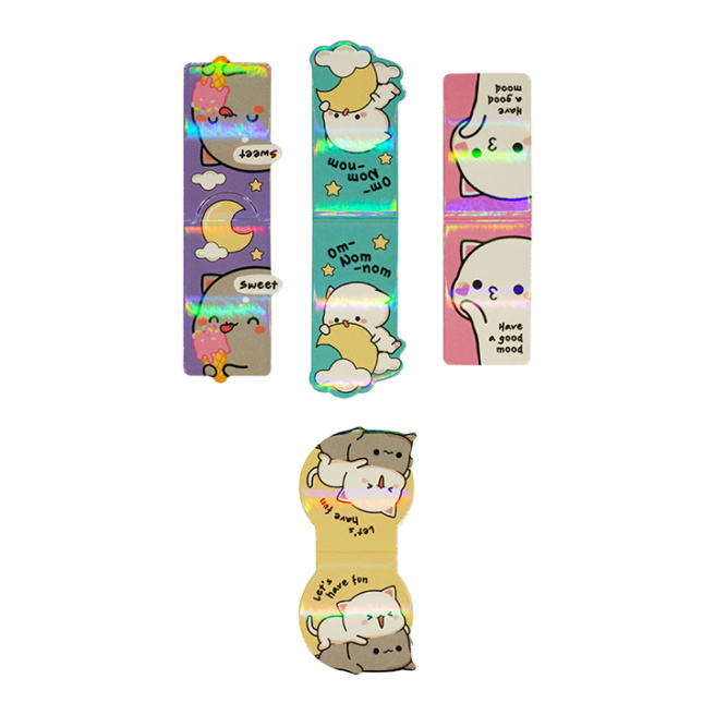 Semne de carte magnetice, 4 buc., MESHU "Cute kittens"