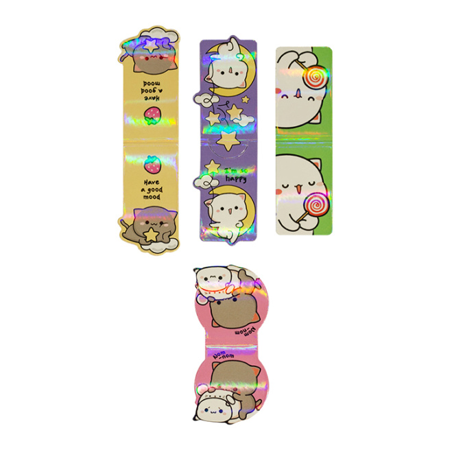 Semne de carte magnetice, 4 buc., MESHU "Cute kittens"