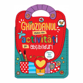 Ghiozdanul meu cu activități și abțibilduri pentru fete