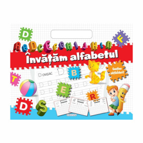 Bloc cu abțibilduri - Învățăm alfabetul