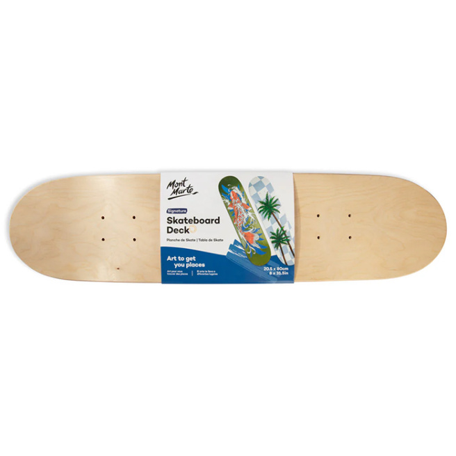 M.M. Placa de skateboard nefinisata Signature, 80 x 20 cm
