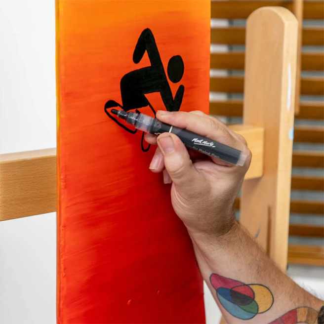 M.M. Placa de skateboard nefinisata Signature, 80 x 20 cm