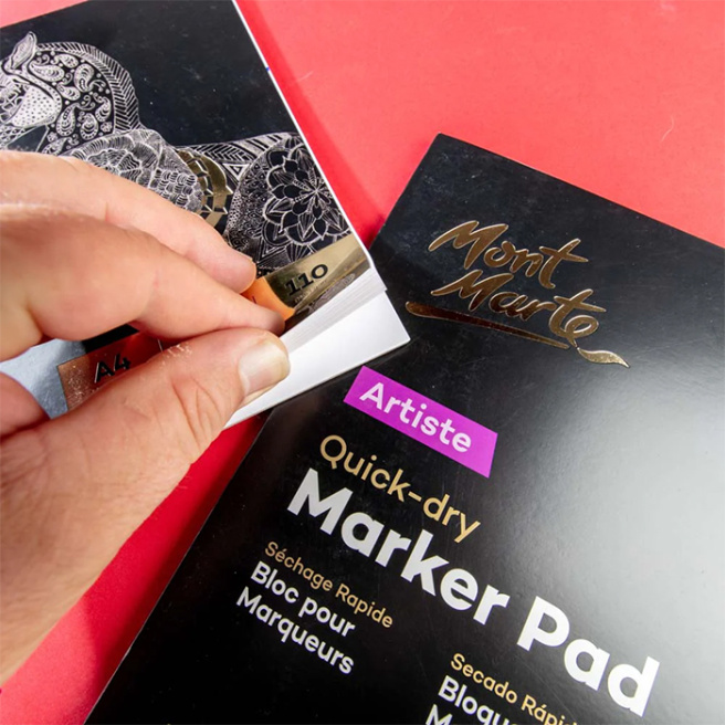 Склейка для маркеров Artiste Quick Dry, A4, 30 листов, 110 г/м²