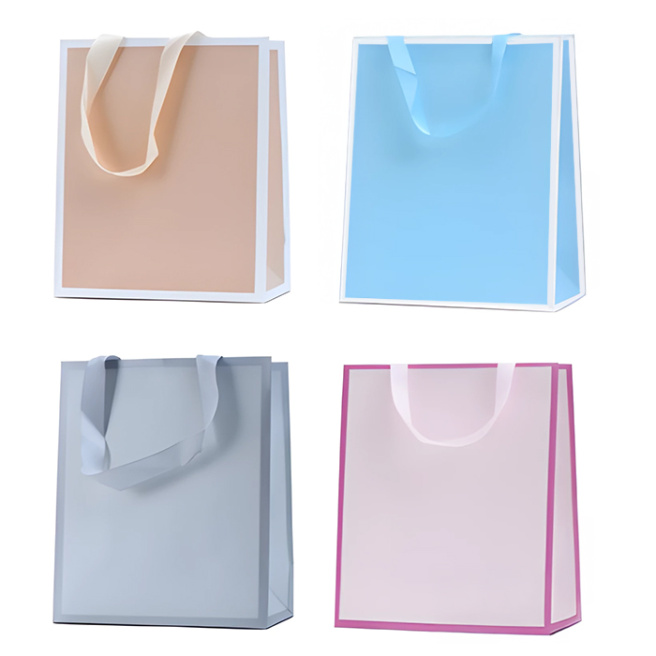 Пакет подарочный (bottle) 12,7x36x11,3 см, (микс 12 шт)