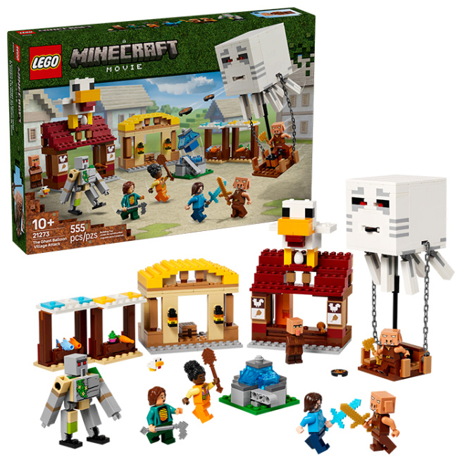 Конструктор LEGO Minecraft Атака на деревню Гаст-Барбол