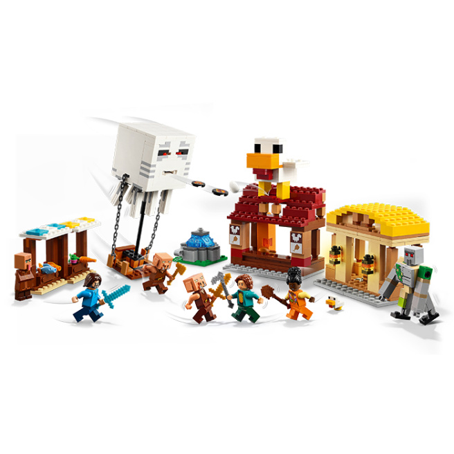 Конструктор LEGO Minecraft Атака на деревню Гаст-Барбол