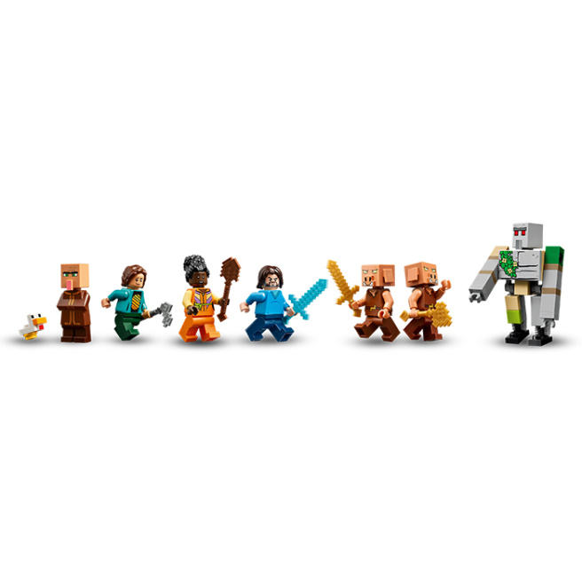 Конструктор LEGO Minecraft Атака на деревню Гаст-Барбол