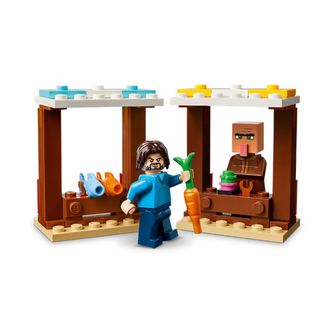 Конструктор LEGO Minecraft Атака на деревню Гаст-Барбол