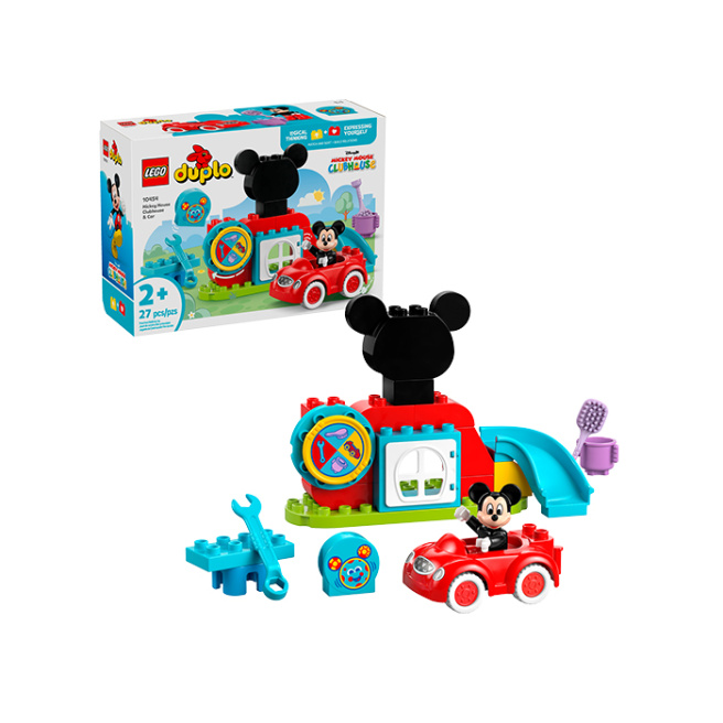 Конструктор LEGO DUPLO Клуб и Машина Микки Мауса