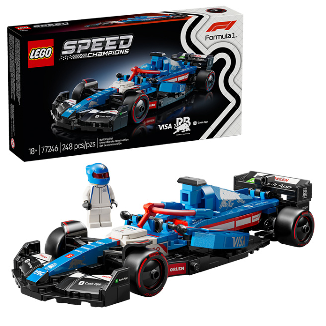 Конструктор LEGO Speed Champions Гоночный автомобиль Visa Cash App RB VCARB 01 F1
