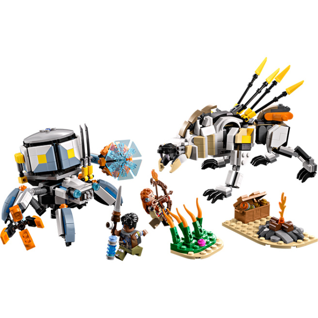 Конструктор LEGO Horizon Adventures Элой и Варл против Шелл-Уокера и Савтуза