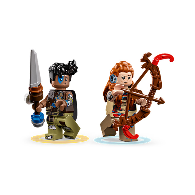Конструктор LEGO Horizon Adventures Элой и Варл против Шелл-Уокера и Савтуза