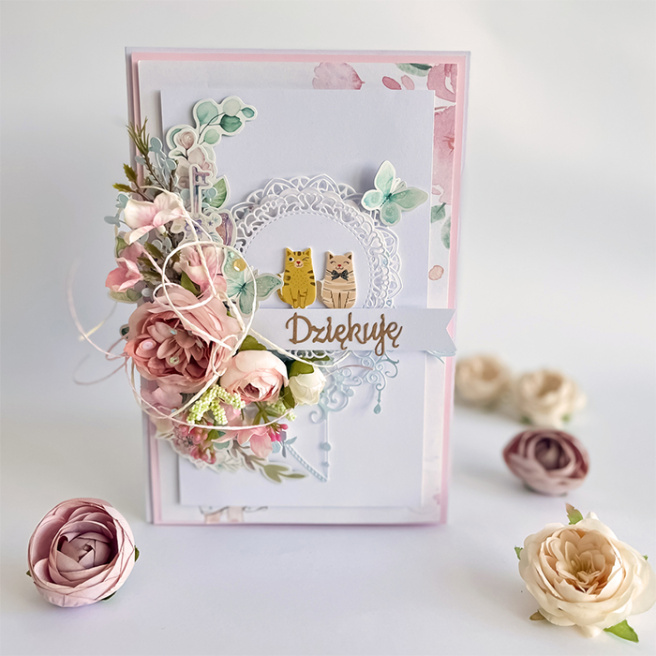 Фигурный декор для творчества, бумага, Boho Flowers & Butterflies, 50 шт.
