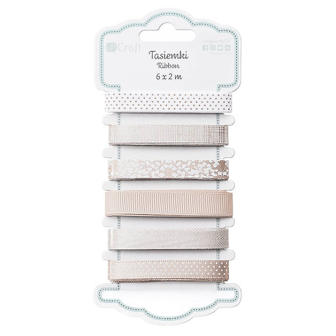 Набор ленточек для декора, LINEN, 6*2 м