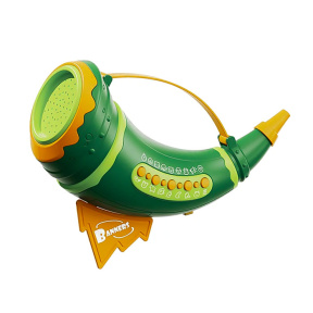 Jucărie interactivă pentru copii Corn cu sunete, verde