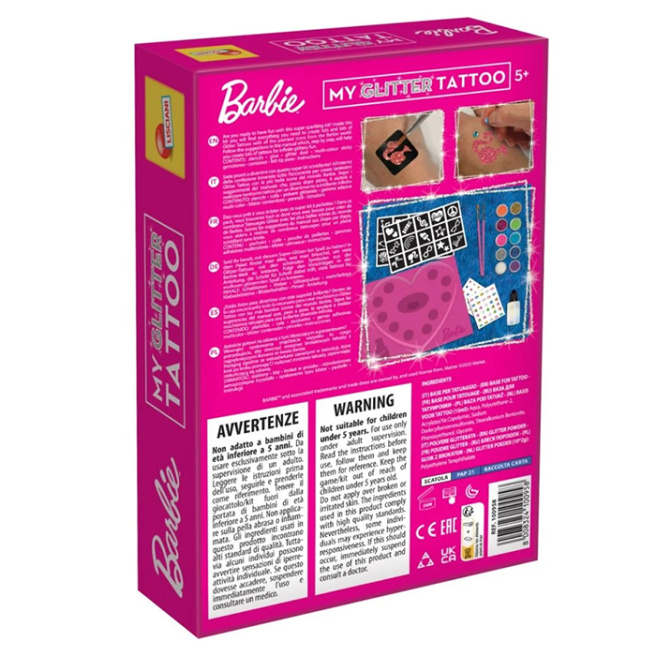 Set de creație My Glitter Tattoo Barbie