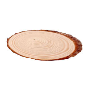 Набор декоративных спилов дерева, овал, 4–25 см