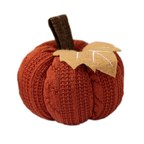 Декор, тыква вязаная крючком, цвет оранжевый, 9х6 см