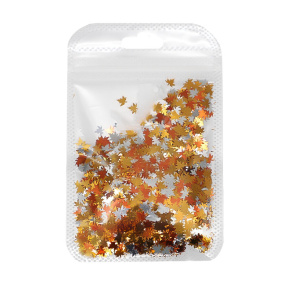 Конфетти "Кленовые листья", блестящие, 10 г