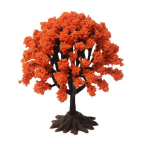 Декоративное дерево для макета, 8 см, оранжевое