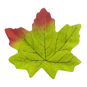 Set frunze de arțar pentru decor, 10 cm, 50 buc, culori verde și roșu