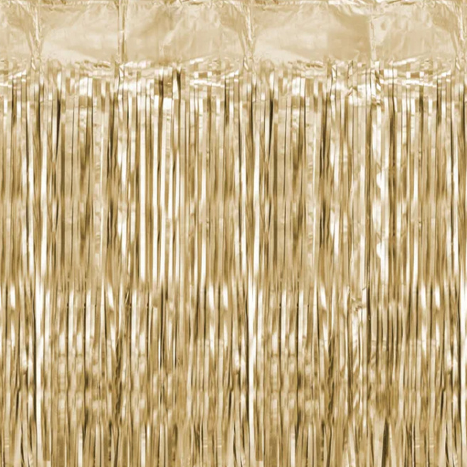 Perdea din folie metalizată Aurie lux, 100x200 cm