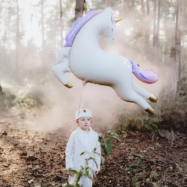 Balon folie figurină Unicorn, 126 x 106 cm (49,6 x 41,7)