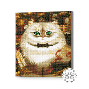 Кот ученый, 30x40 см, алмазная мозаика