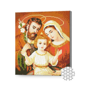 Святое семейство, 30x40 см, алмазная мозаика