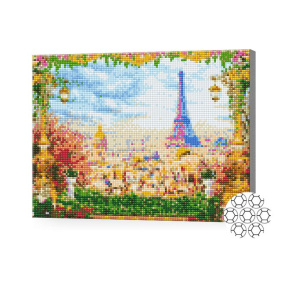 Parisul de poveste, 30x40 cm, mozaic cu diamante