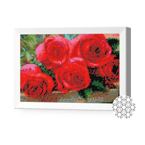 Розы, 20x30 см, алмазная мозаика