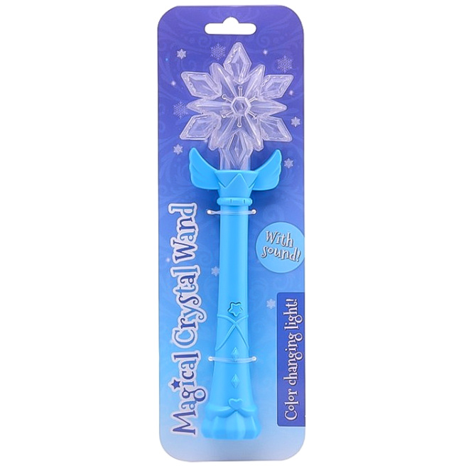 Baghetă magică cu fulg de nea cu lumină și sunet
