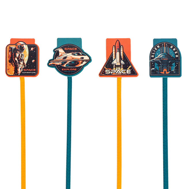 Semne de carte magnetice cu lasso Kite Space, 4 buc