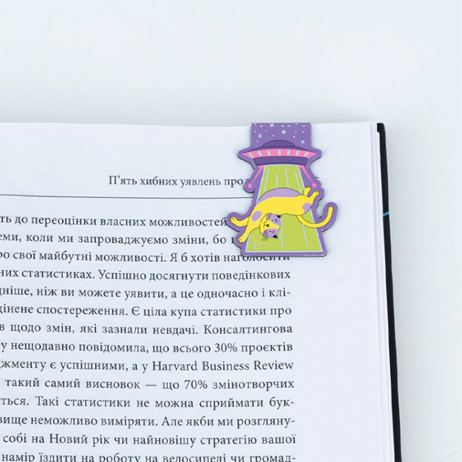 Набор магнитных закладок с фигурными скрепками Cat 6 элементов