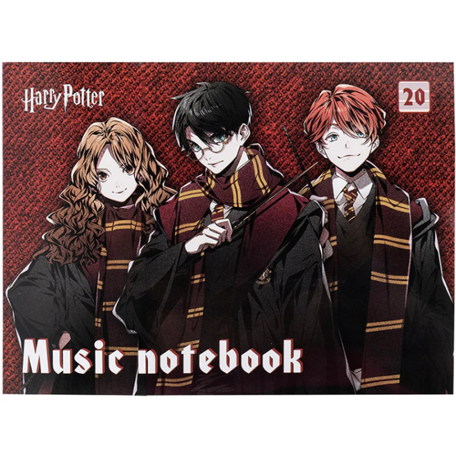 Caiet pentru note Kite A4 (oriz.) 20 foi, Harry Potter