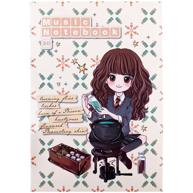 Caiet pentru note Kite A4 (vert.) 20 foi, Harry Potter