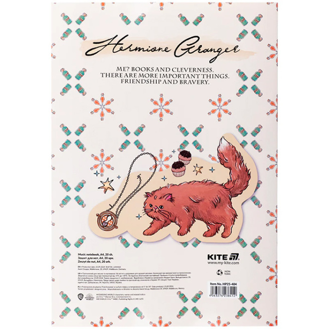 Caiet pentru note Kite A4 (vert.) 20 foi, Harry Potter