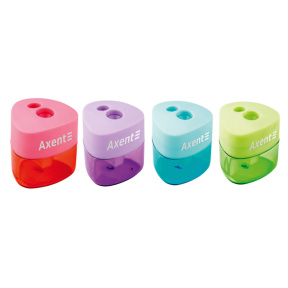Ascuțitoare Axent Pastel soft, 1157-А, cu container, assorti