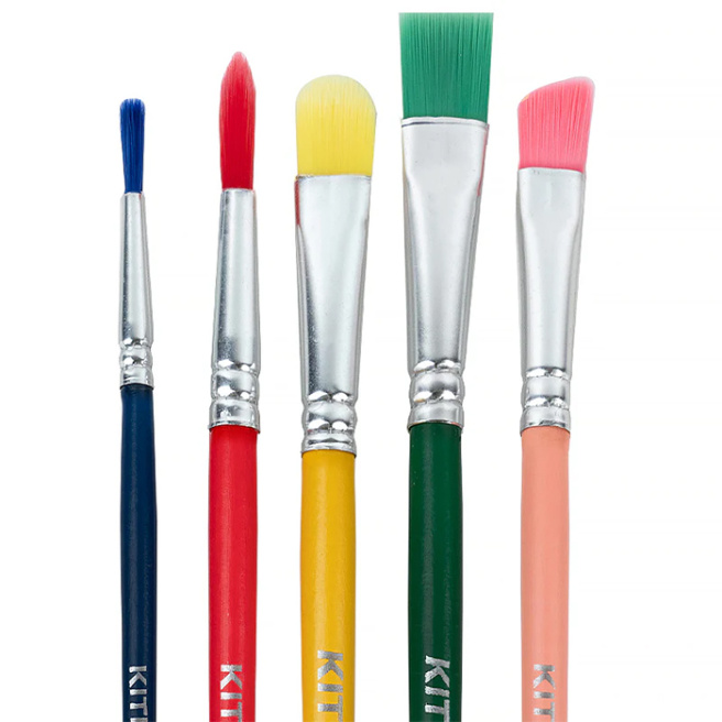 Set din 5 perii sintetice Kite Classic 3, 5, 8, 9, 10