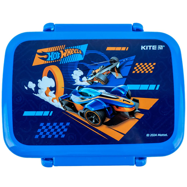 Lunch box KITE Hot Wheels, albastru, 420 ml