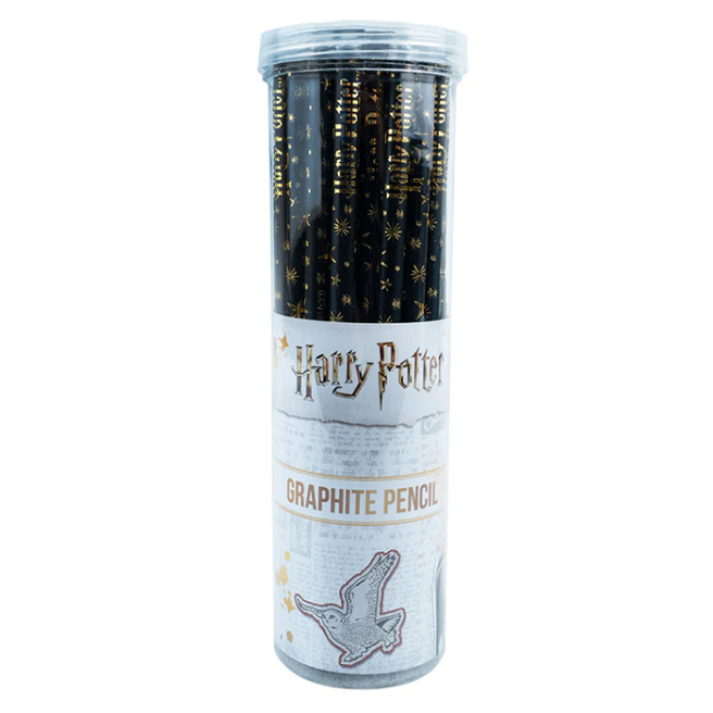 Creion Kite Harry Potter, HB cu cristal, lemn negru