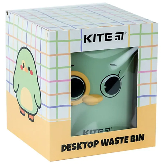 Настольный контейнер для мусора Kite, зеленый