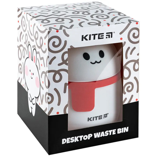 Настольный контейнер для мусора Kite, белый