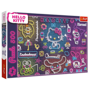 Пазлы "500" - Neon Hello Kitty