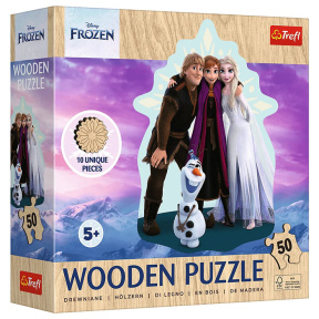 Пазлы "50 Wooden Contour Puzzle" -  Favorite Frozen