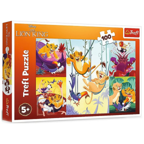 Пазлы "100" -  Courageous Lion King / Disney Lion King