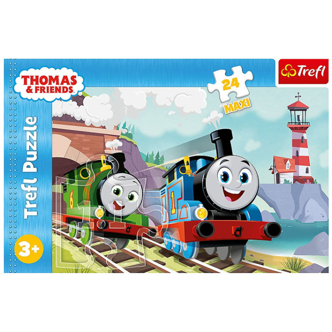 Пазлы "24 Maxi" - Tom and Percy on the tracks / Thomas and Friends