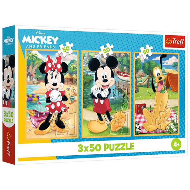 Пазлы "3x50" - Disney Mickey Mouse and Friends