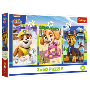 Пазлы "3x50" - Our dogs /PAW Patroll