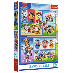 Пазлы "2x70" - Paw Patrol rules